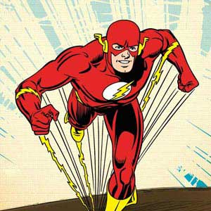 DC Comics The Flash Classic Art Sprint Pose Universal Laptop 12in (9.8 x 6.8in) Skin